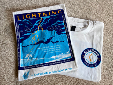 *NEW*CoCoRaHS Precipitation Series shirts- LIGHTNING