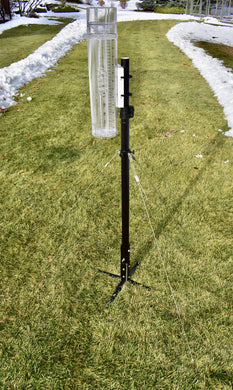 TROPO premium CoCoRaHS gauge instrument pole mount (note: not compatible with original CoCoRaHS gauge bracket)