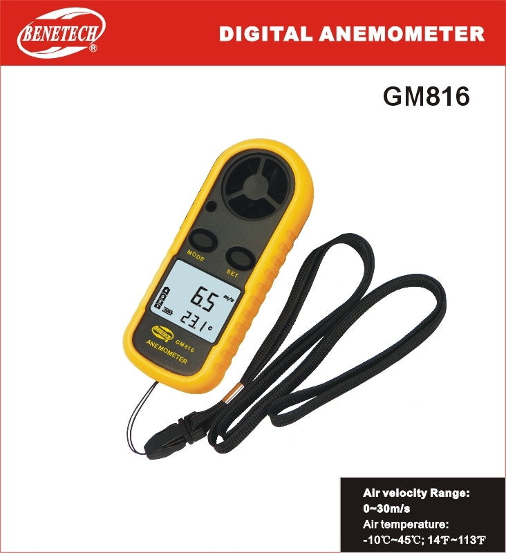 Benetech GM816 handheld anemometer